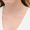 Thumbnail Image 1 of IMPERIAL® 7.5-8.0mm Akoya Cultured Pearl and Diamond Accent Pendant in 14K Gold