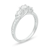 CT. T.W. Diamond Past Present Future® Engagement Ring in 10K White Gold