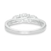 CT. T.W. Diamond Past Present Future® Engagement Ring in 10K White Gold