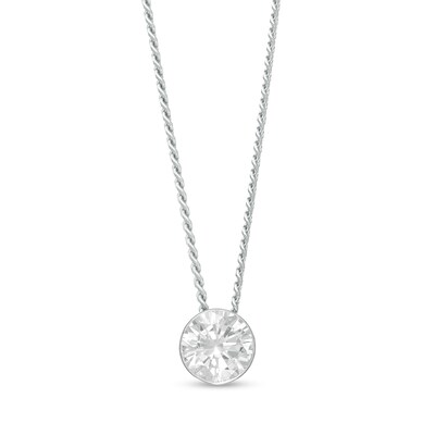 CT. Diamond Solitaire Pendant in 14K White Gold