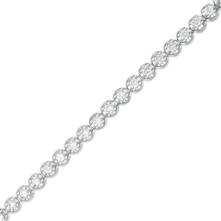 Marilyn Monroe™ Collection 1.95 CT. T.W. Diamond Tennis Bracelet in 10K White Gold