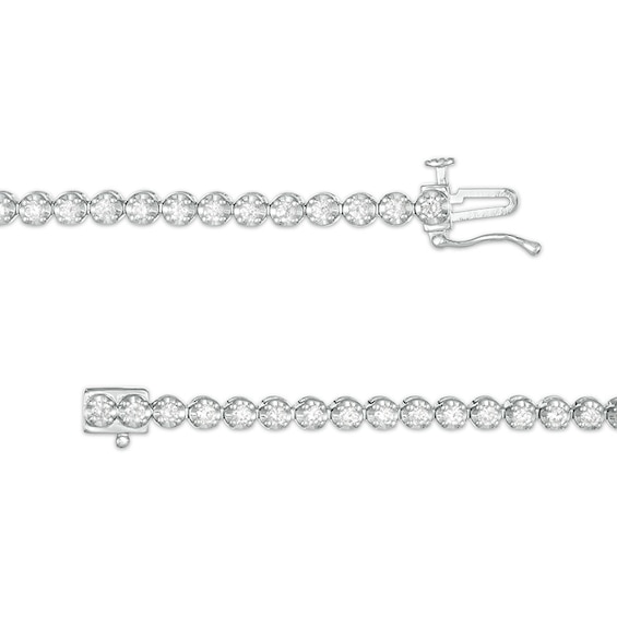 Marilyn Monroe™ Collection 1.95 CT. T.W. Diamond Tennis Bracelet in 10K White Gold