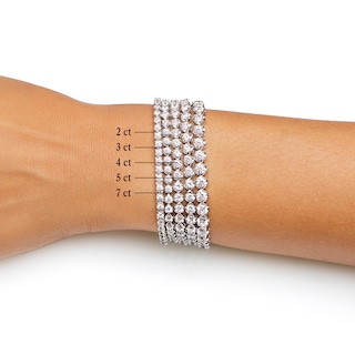 Marilyn Monroe™ Collection 1.95 CT. T.W. Diamond Tennis Bracelet in 10K White Gold