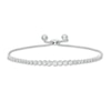 Thumbnail Image 0 of Marilyn Monroe™ Collection 0.50 CT. T.W. Journey Diamond Bolo Bracelet in 10K White Gold - 9.5"