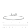 Marilyn Monroe™ Collection 0.50 CT. T.W. Journey Diamond Bolo Bracelet in 10K White Gold - 9.5"