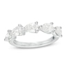 Vera Wang Love Collection 1.45 CT. T.W. Certified Pear-Shaped Diamond Anniversary Band in 14K White Gold (I/SI2)