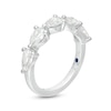 Vera Wang Love Collection 1.45 CT. T.W. Certified Pear-Shaped Diamond Anniversary Band in 14K White Gold (I/SI2)