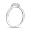 Thumbnail Image 2 of 0.145 CT. T.W. Diamond Double Frame Promise Ring in Sterling Silver