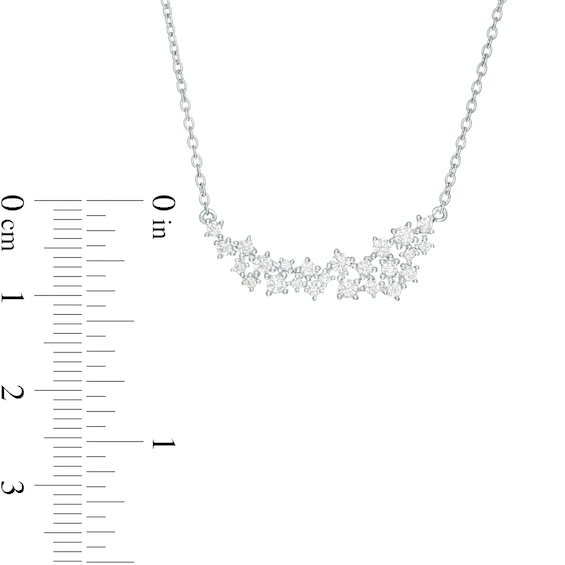 Marilyn Monroe™ Collection 0.50 CT. T.W. Diamond Graduated Necklace in 10K White Gold