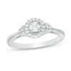 Thumbnail Image 0 of 0.40 CT. T.W. Diamond Frame Engagement Ring in 10K White Gold