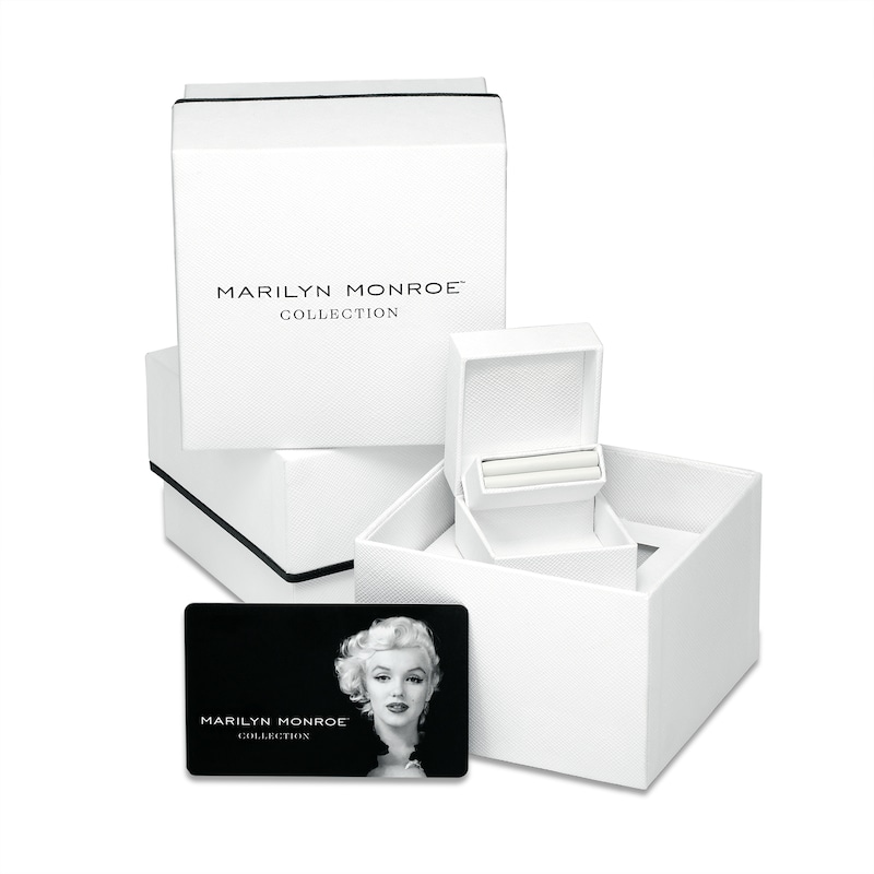 Main Image 4 of Marilyn Monroe™ Collection 0.69 CT. T.W. Diamond Hexagonal Frame Art Deco Engagement Ring in 14K White Gold