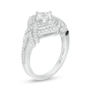 Marilyn Monroe™ Collection 0.95 CT. T.W. Princess-Cut Diamond Frame Vintage-Style Engagement Ring in 14K White Gold