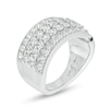 Marilyn Monroe™ Collection 1.95 CT. T.W. Diamond Multi-Row Vintage-Style Anniversary Band in 14K White Gold