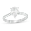 Thumbnail Image 0 of 1.00 CT. Certified Pear-Shaped Diamond Solitaire Engagement Ring in 14K White Gold (K/I3)