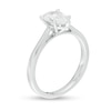 1.00 CT. Certified Pear-Shaped Diamond Solitaire Engagement Ring in 14K White Gold (K/I3)