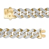 11.3mm Diamond-Cut Curb Chain Necklace in Hollow 14K Two-Tone Gold - 24"