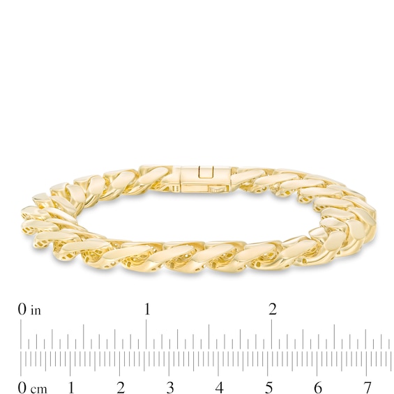 Men's 13.5mm Cuban Curb Chain Bracelet in Hollow 14K Gold - 8.5"