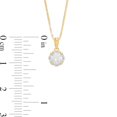 CT. T.W. Certified Canadian Diamond Frame Pendant in 14K Gold (I/I2