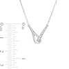 Love + Be Loved CT. T.W. Diamond Loop Necklace in Sterling Silver