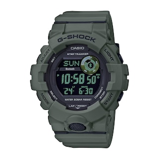 Men's Casio G-Shock Power Trainer Resin Strap Watch with Black Dial (Model: GBD800UC