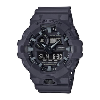 Men's Casio G-Shock Classic Grey Resin Strap Watch with Black Dial (Model: GA700UC-8A)