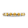 Thumbnail Image 1 of Stackable Expressions™ Yellow Crystal November Birthstone Eternity Band in Sterling Silver