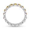 Stackable Expressions™ Yellow Crystal November Birthstone Eternity Band in Sterling Silver