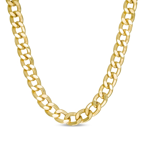 Men's 6.0mm Curb Chain Necklace in 10K Gold - 22"