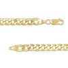 Thumbnail Image 2 of Made in Italy Men's 6.0mm Curb Chain Bracelet in 10K Gold - 8.5"