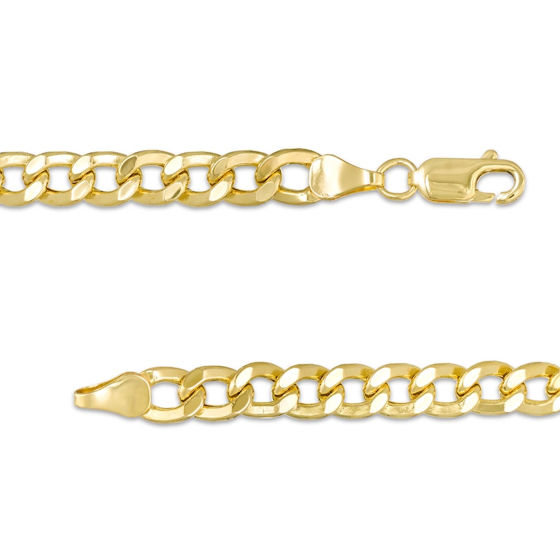 Made in Italy Men's 6.0mm Curb Chain Bracelet in 10K Gold - 8.5"