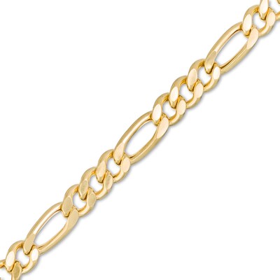 Made in Italy Men's 5.0mm Figaro Chain Bracelet in 10K Gold - 8.5"