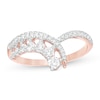 Thumbnail Image 0 of 0.45 CT. T.W. Diamond Chevron Ring in 10K Rose Gold