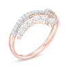 Thumbnail Image 2 of 0.45 CT. T.W. Diamond Chevron Ring in 10K Rose Gold