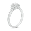 Thumbnail Image 2 of Emmy London 0.50 CT. T.W. Certified Princess-Cut Diamond Frame Collar Engagement Ring in 18K White Gold (F/VS2)