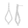 Thumbnail Image 0 of Marilyn Monroe™ Collection 0.37 CT. T.W. Diamond Teardrop Earrings in 10K White Gold