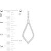 Marilyn Monroe™ Collection 0.37 CT. T.W. Diamond Teardrop Earrings in 10K White Gold