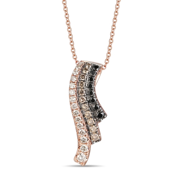 Le Vian® Chocolate Diamonds® 0.64 CT. T.W. Diamond Pendant in 14K Strawberry Gold™