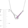 Love + Be Loved Amethyst Loop Necklace in Sterling Silver