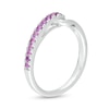 Thumbnail Image 2 of Love + Be Loved Amethyst Heart Loop Ring in Sterling Silver