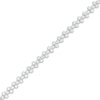 Thumbnail Image 0 of 1.95 CT. T.W. Diamond Trios Tennis Bracelet in Sterling Silver - 7.25"