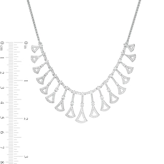 Marilyn Monroe™ Collection 1.45 CT. T.W. Diamond Dangle Necklace in 10K White Gold