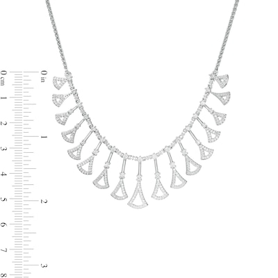 Marilyn Monroe™ Collection 1.45 CT. T.W. Diamond Dangle Necklace in 10K White Gold