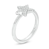 Thumbnail Image 1 of Marilyn Monroe™ Collection 0.15 T. T.W. Diamond Star Ring in Sterling Silver