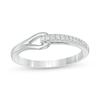 Love + Be Loved 0.085 CT. T.W. Diamond Loop Ring in Sterling Silver