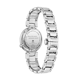 Ladies' Citizen Eco-Drive® Disney Ariel Diamond and Crystal Accent Watch with Mother-of-Pearl Dial (Model: EM0820-56N)