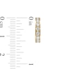 Thumbnail Image 2 of Cubic Zirconia Huggie Hoop Earrings in 10K Gold
