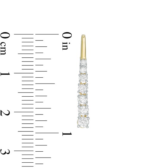 0.45 CT. T.W. Journey Diamond Drop Earrings in 10K Gold