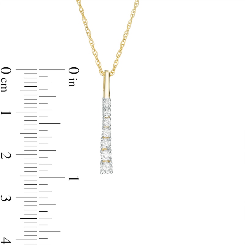 0.29 CT. T.W. Journey Diamond Pendant in 10K Gold|Peoples Jewellers