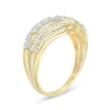 Thumbnail Image 1 of 0.23 CT. T.W. Diamond Wave Ring in 10K Gold