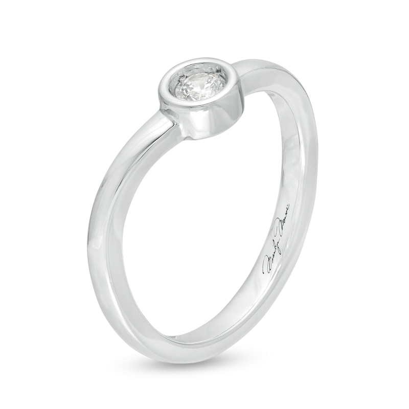 Marilyn Monroe™ Collection 0.115 CT. Diamond Solitaire Ring in Sterling Silver|Peoples Jewellers